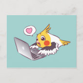 Macrokolibrie papegaai briefkaart (Voorkant)