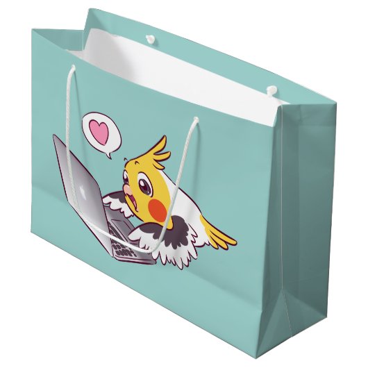 Macrokolibrie papegaai large cadeautasje (Voorkant Gekanteld)