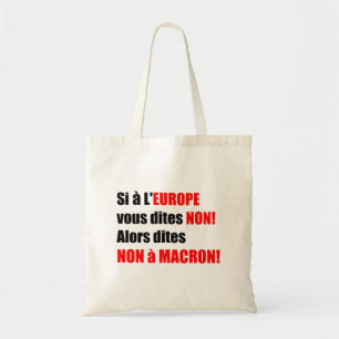 MACRON = Canvas tas voor mondialisatie