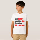 MACRON = T-shirt voor mondialisatie blanc Enfant (Voorkant volledig)
