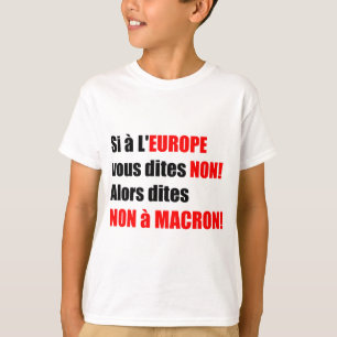 MACRON = T-shirt voor mondialisatie blanc Enfant