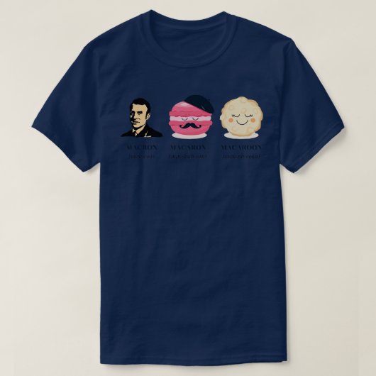 Macron vs Macaron vs Macaroon T-shirt (Design voorkant)