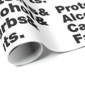 Macronutriënten. Eiwitten & Alcohol & Carbs & Vett Cadeaupapier (Rol Hoek)