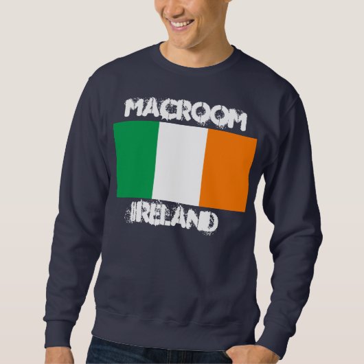 Macroom, Ierland met Ierse vlag Trui (Voorkant)