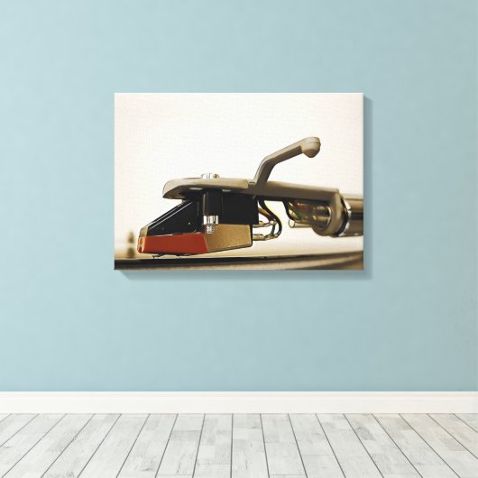 Macroopname cartridge - canvas afdruk (Insitu (Houten vloer))