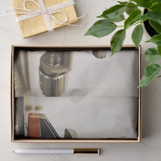 Macroopname cartridge - tissuepapier (Geschenk)