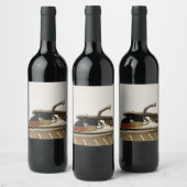 Macroopname cartridge - wijn etiket (Flessen)