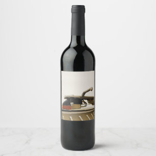 Macroopname cartridge - wijn etiket