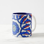 Macropatropatroon Turks - blauw Tweekleurige Koffiemok (Voorkant rechts)