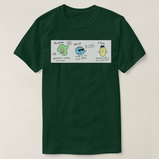 Macrophage NK cell amp T reg T-shirt (Design voorkant)