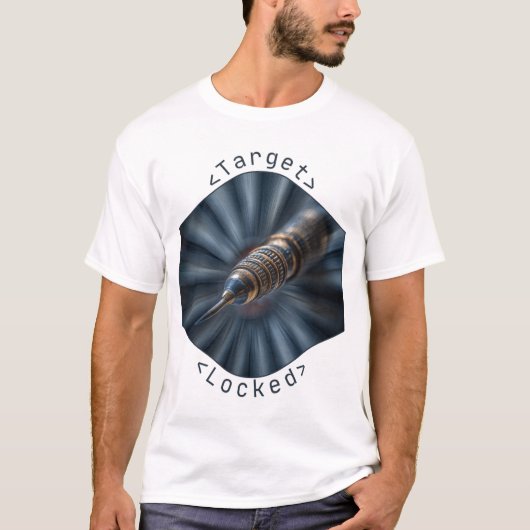 Macropijlontwerp Target Locked futurist T-shirt (Voorkant)