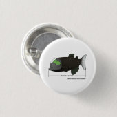 Macropinna microstoma werkelijke grootte ronde button 3,2 cm (Voorkant /achterkant)