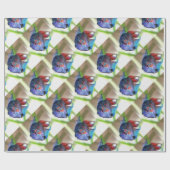 Macropodus Opercularis Aquarium vis Cadeaupapier (Vlak)