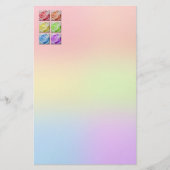 MacroregenboogRozen Briefpapier (Voorkant)