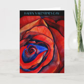 Macrororode roarrose Valentijnsdag Feestdagen Kaart (Voorkant)