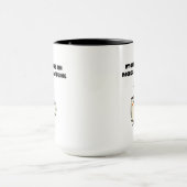 Macro's Cafeïne Brain Power Tech Humor Design Mok (Midden)
