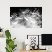 Macroschoonheid van Dandelion Poster (Thuiskantoor)