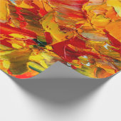 Macrotextuurfragment van de dichting van olieverf cadeaupapier (Hoek)