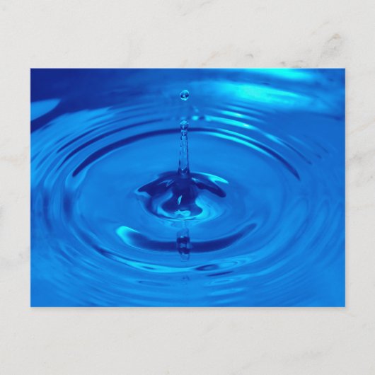 Macrowaterdruppel Briefkaart (Voorkant)