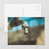 Macrowaterdruppel Briefkaart (Voorkant / Achterkant)