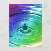 Macrowaterdruppel Briefkaart (Voorkant)