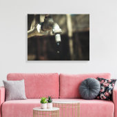 Macrowaterdruppel Canvas Afdruk (Insitu (Woonkamer))