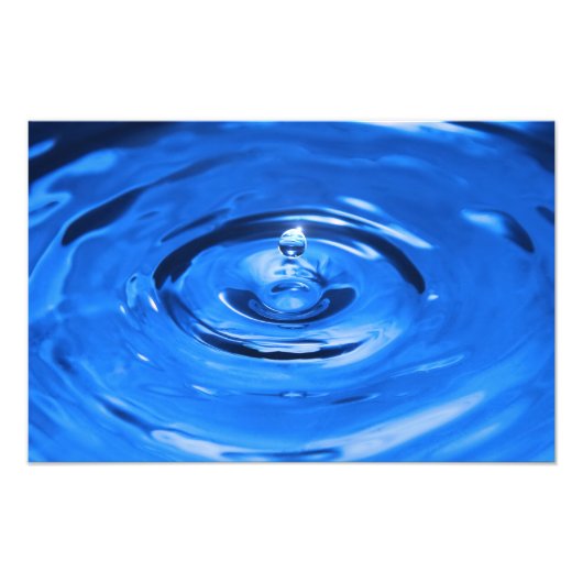 Macrowaterdruppel Foto Afdruk (Voorkant)