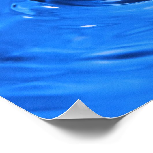 Macrowaterdruppel Poster (Hoek)