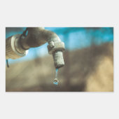 Macrowaterdruppel Rechthoekige Sticker (Voorkant)