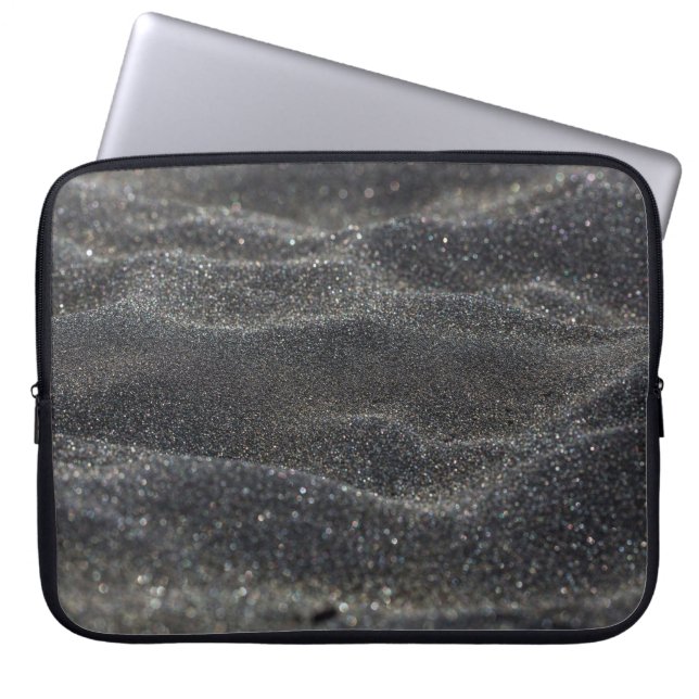 Macrozebrauwrode rode rode rode hond laptop sleeve (Voorkant)
