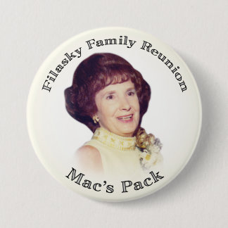 Mac's Pack Creme met zwarte letters Ronde Button 7,6 Cm