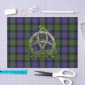 MacTaggart Tartan en Celtic Trinity Knot Tissuepapier (Craft)