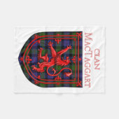 MacTaggart Tartan Scottish Play Lion Rampant Fleece Deken (Voorkant (Horizontaal))