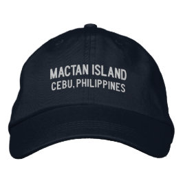 Mactan Island Cebu Filipijnen Honkbalhoed Geborduurde Pet