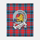 MacTavish Clan Badge Tartan Pset Fleece Deken (Voorkant)