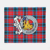 MacTavish Clan Badge Tartan Pset Fleece Deken (Voorkant (Horizontaal))