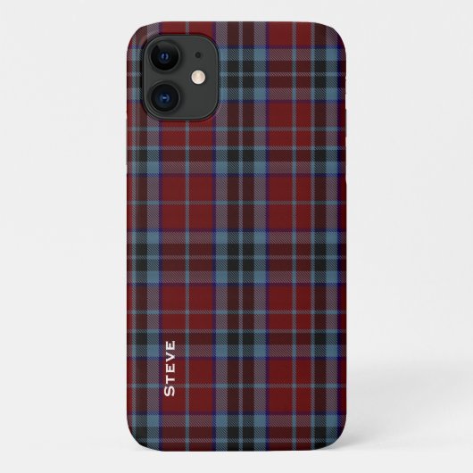 MacTavish Clan Tartan Pset iPhone 4 Case (Achterkant)