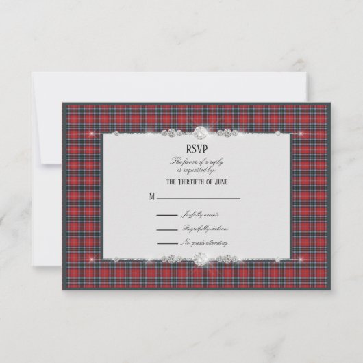 MacTavish Modern Schots Tartan RSVP (Voorkant)
