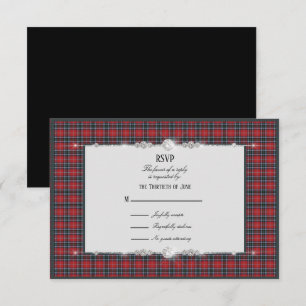 MacTavish Modern Schots Tartan RSVP Kaartje
