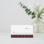 MacTavish Pset Wedding Reception Place Card Plaatskaartje (Staand voorkant)