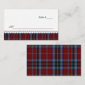 MacTavish Pset Wedding Reception Place Card Plaatskaartje (Voorkant / Achterkant)