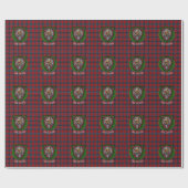 MacTavish Schotse Clan Tartan & Crest Cadeaupapier (Vlak)