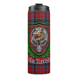 MacTavish Schotse Clan Tartan & Crest Thermosbeker