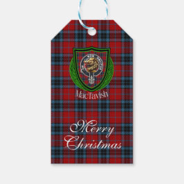 MacTavish Schotse Clan Tartan & Wapen Cadeaulabel