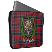 MacTavish Scottish Clan Tartan and Crest  Laptop Sleeve (Voorkant Rechts)
