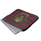 MacTavish Scottish Clan Tartan and Crest  Laptop Sleeve (Voorkant onderkant)