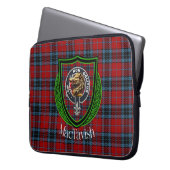 MacTavish Scottish Clan Tartan and Crest  Laptop Sleeve (Voorkant Links)