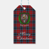 MacTavish Scottish Clan Tartan & Crest Cadeaulabel (Voorkant)