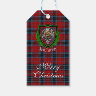 MacTavish Scottish Clan Tartan & Crest Cadeaulabel