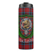 MacTavish Scottish Clan Tartan & Crest Thermosbeker (Voorkant)
